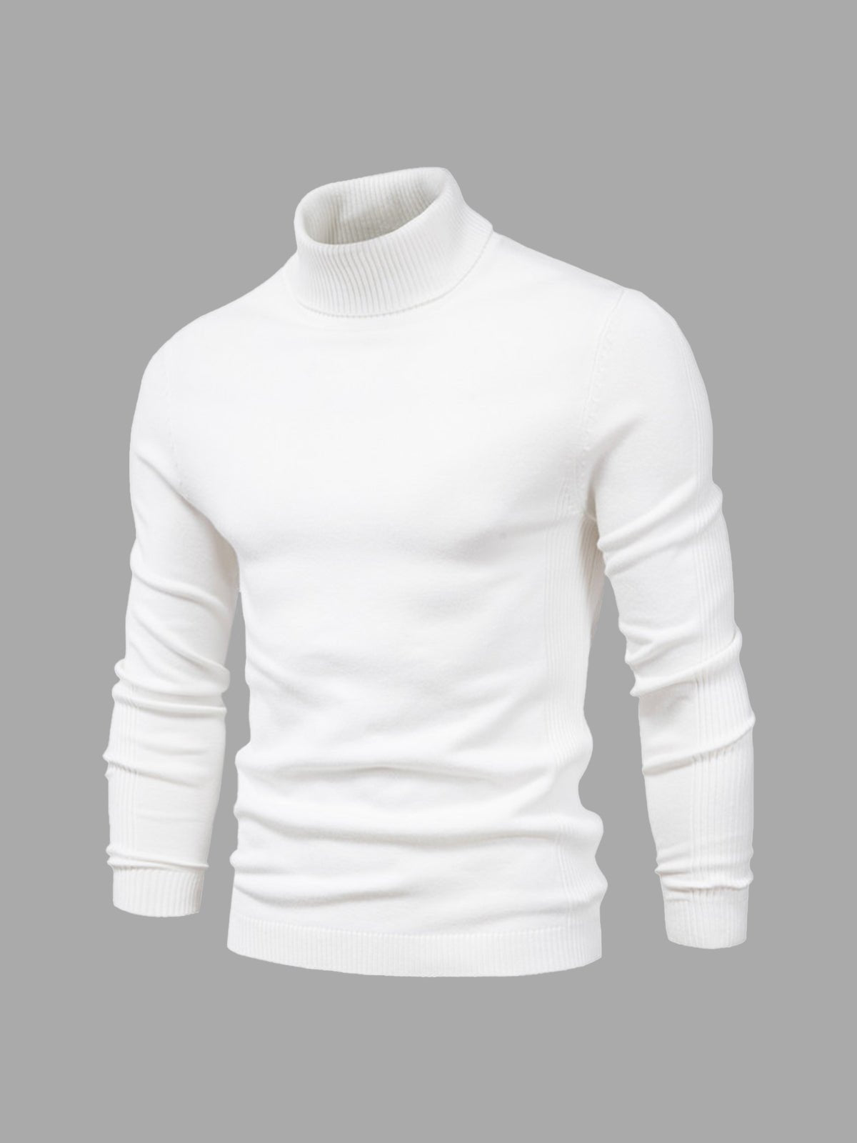 Sweter męski z golfem dopasowany