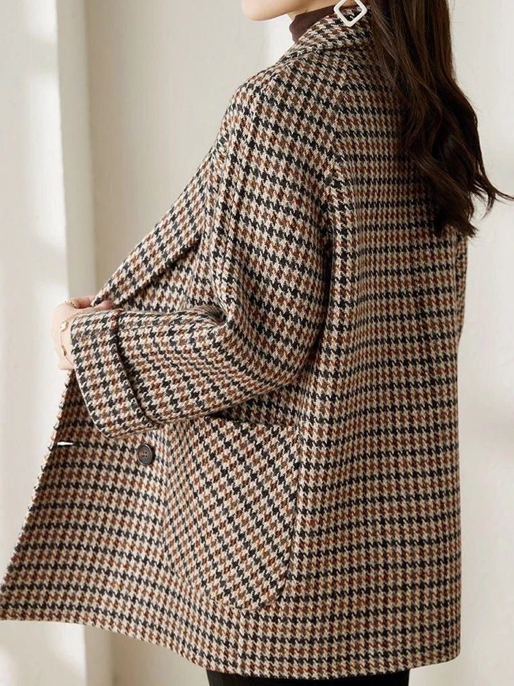 Marynarka damska oversize w pepitkę