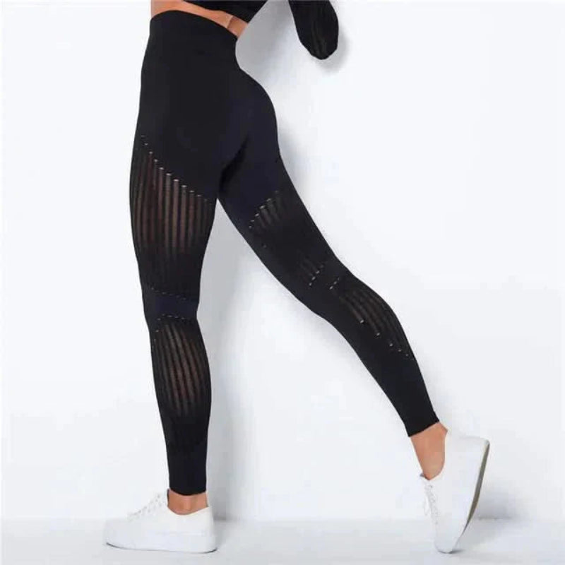 Damskie Legginsy Sportowe z Wysokim Stanem Fitness