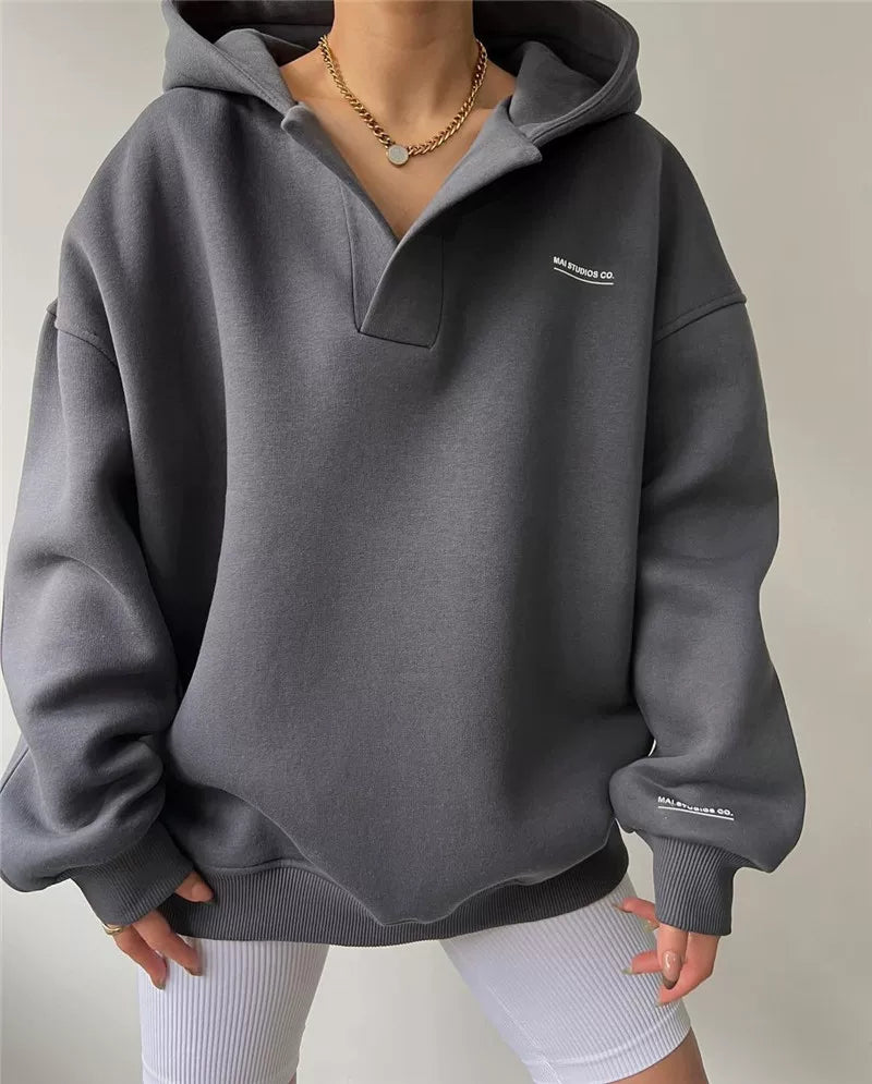 Bluza damska z kapturem oversize