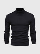 Sweter męski z golfem dopasowany
