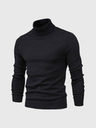 Sweter męski z golfem dopasowany