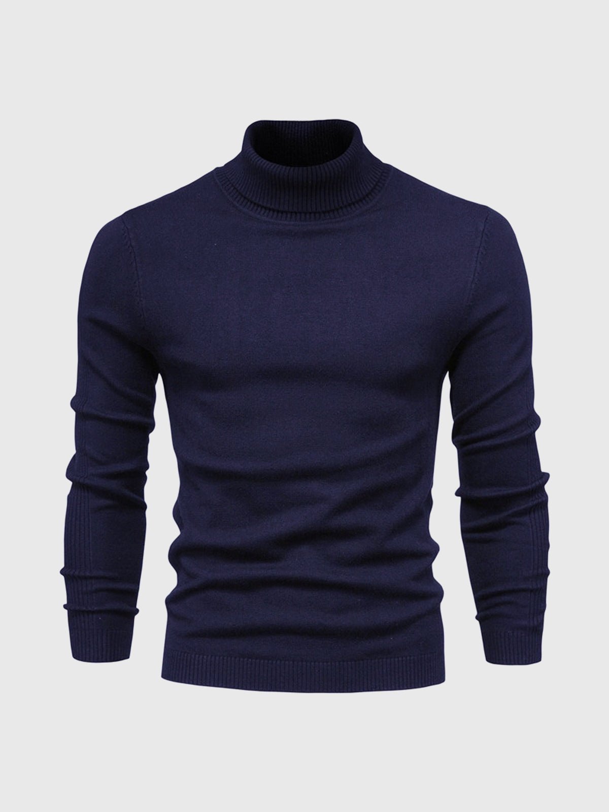 Sweter męski z golfem dopasowany