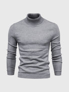 Sweter męski z golfem dopasowany