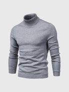 Sweter męski z golfem dopasowany