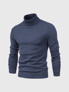 Sweter męski z golfem dopasowany