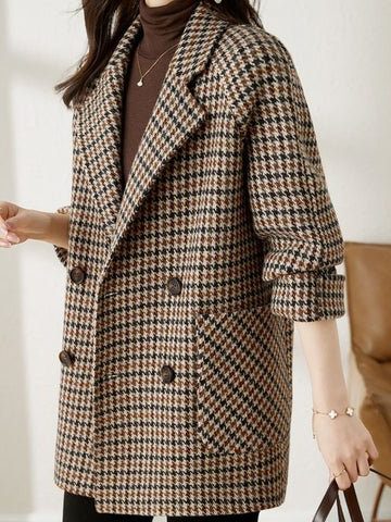 Marynarka damska oversize w pepitkę