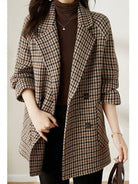Marynarka damska oversize w pepitkę