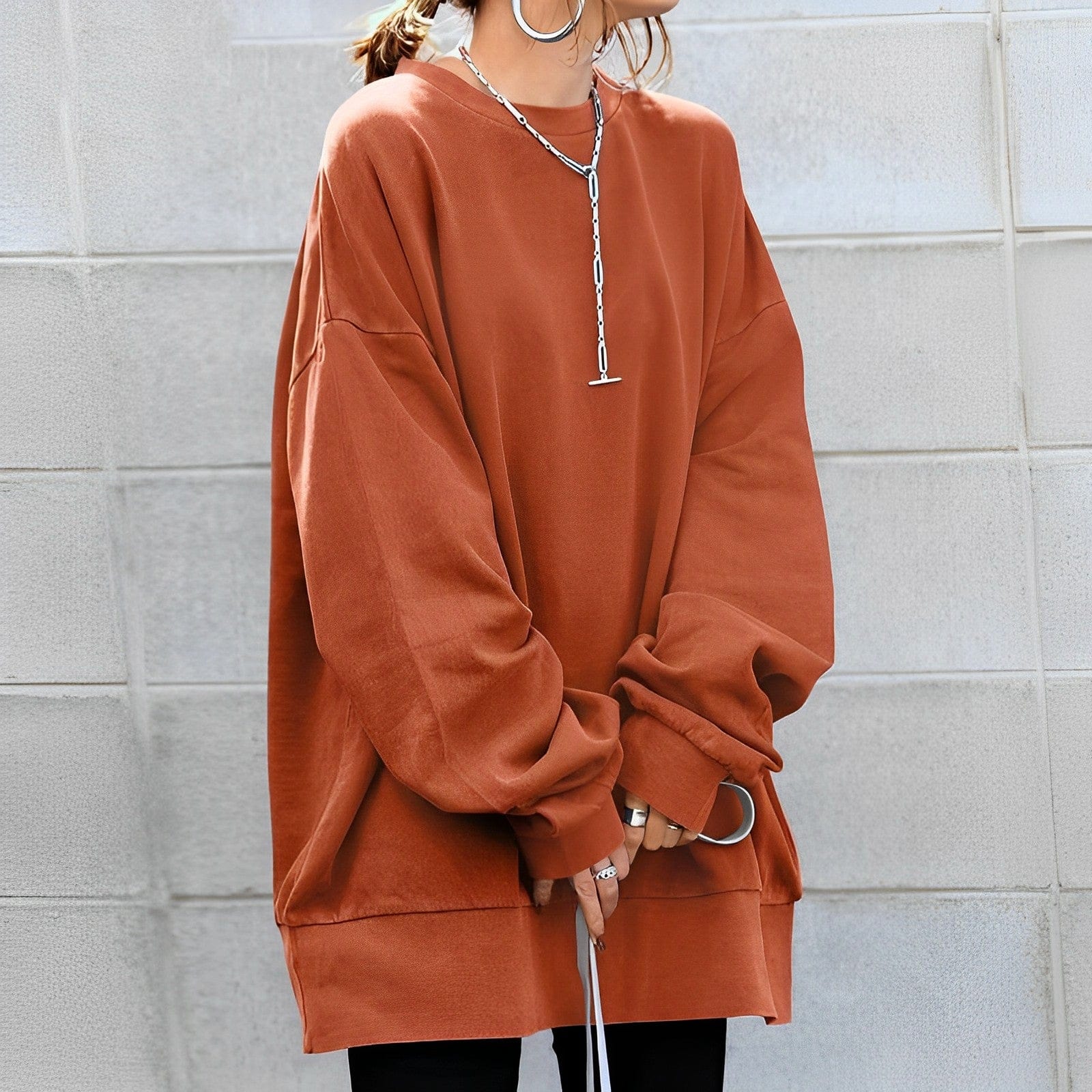 Bluza damska oversize Długi rękaw