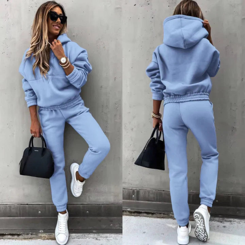 Damski Dres Komplet z Kapturem Oversize
