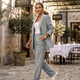 Damski Komplet Marynarka i Spodnie Garniturowe  Slim Fit