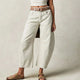 Damskie Jeansy Baggy z Przeszyciami Cropped