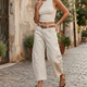 Damskie Jeansy Balloon Szerokie Spodnie Wide Leg Długie