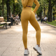 Damskie Legginsy Sportowe z Wysokim Stanem Push Up Długie