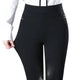 Damskie Spodnie z Wysokim Stanem Dopasowane Slim Fit