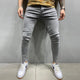 Męskie Skinny Jeansy Rurki Dopasowane Slim Fit