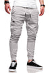 Męskie Spodnie Cargo Jogger ze Ściągaczami Slim
