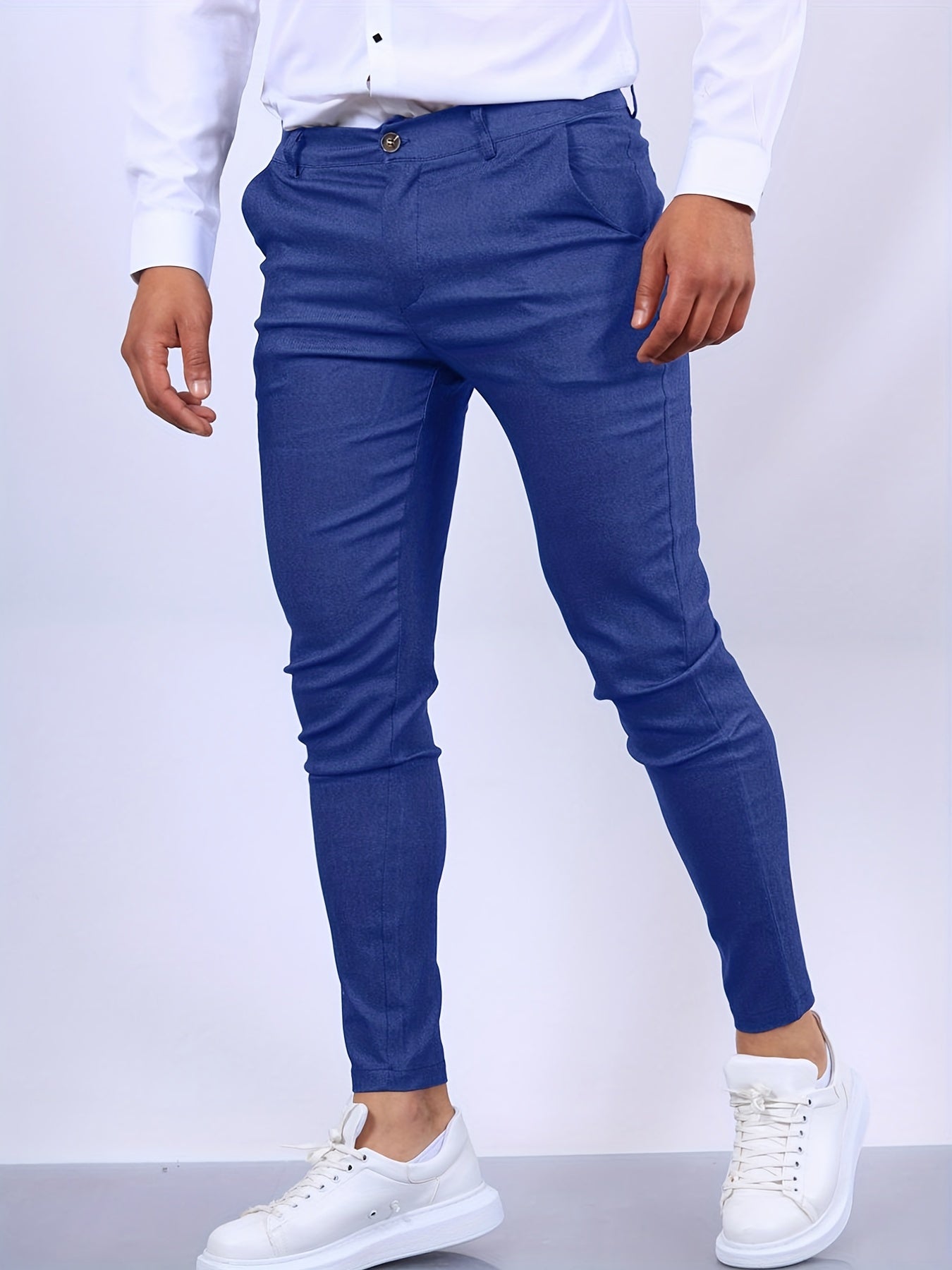 Męskie Spodnie Chino Slim Fit Zwężane