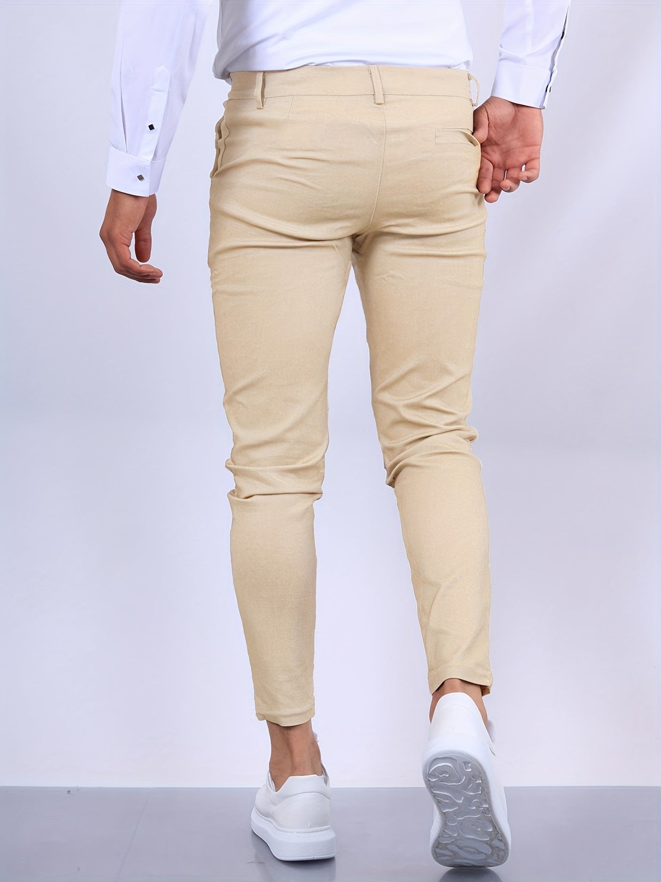 Męskie Spodnie Chino Slim Fit Zwężane