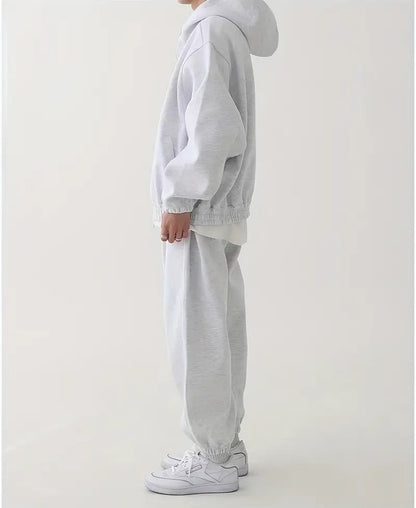 Męski Zestaw z Bluza Rozpinaną i Spodniami Jogger
