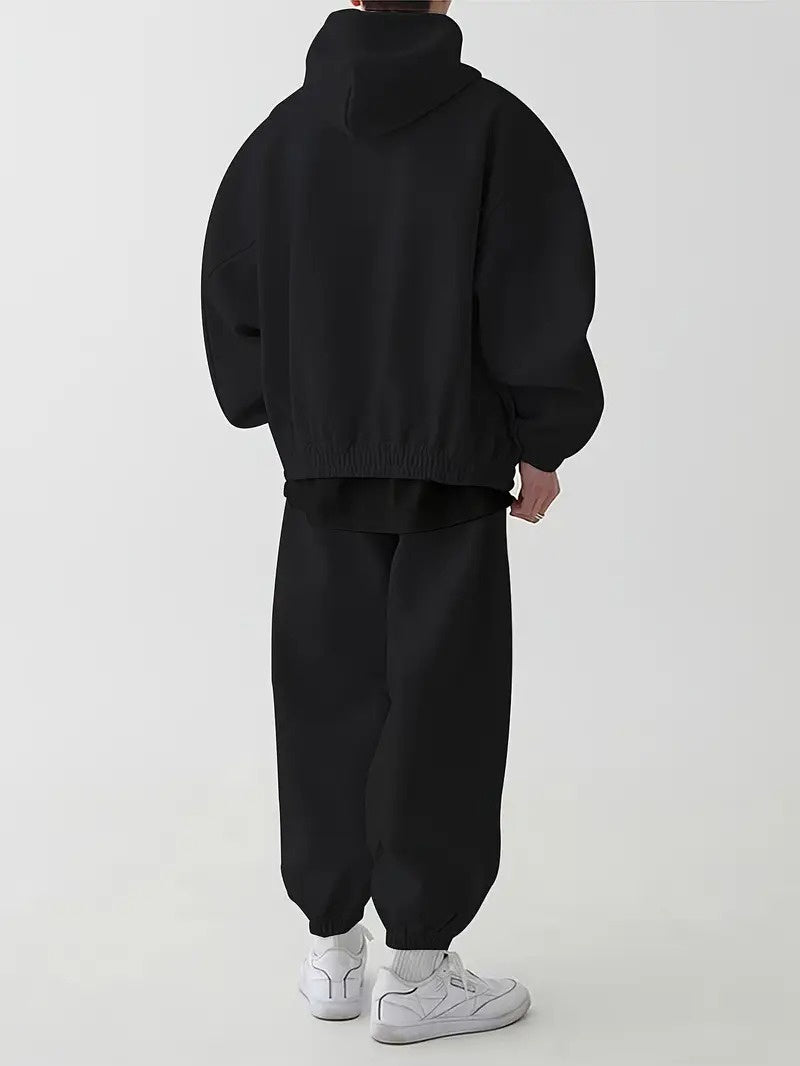 Męski Zestaw z Bluza Rozpinaną i Spodniami Jogger