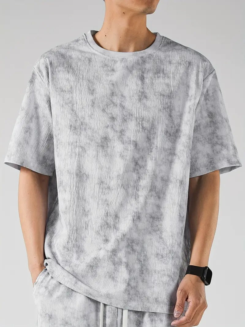 Męski Zestaw z Koszulką i Spodniami ze Sznurkiem