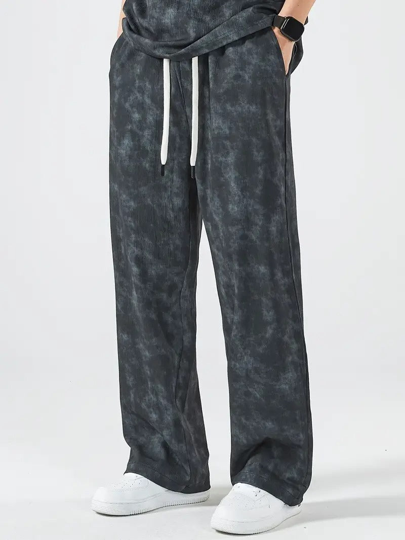 Męski Zestaw z Koszulką i Spodniami ze Sznurkiem