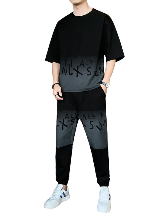 Męski Zestaw z Koszulką i Spodniami