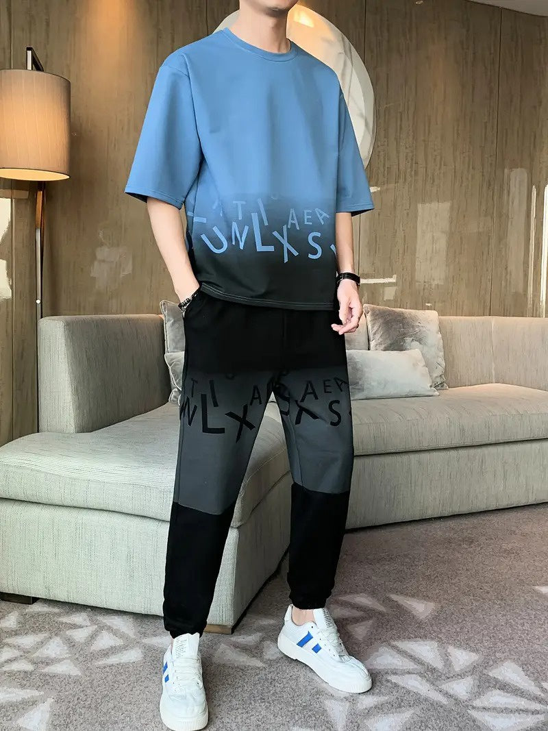 Męski Zestaw z Koszulką i Spodniami