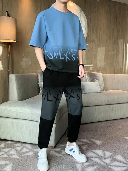 Męski Zestaw z Koszulką i Spodniami