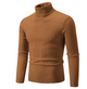 Sweter Męski z Golfem Slim Fit Warkoczowy Splot