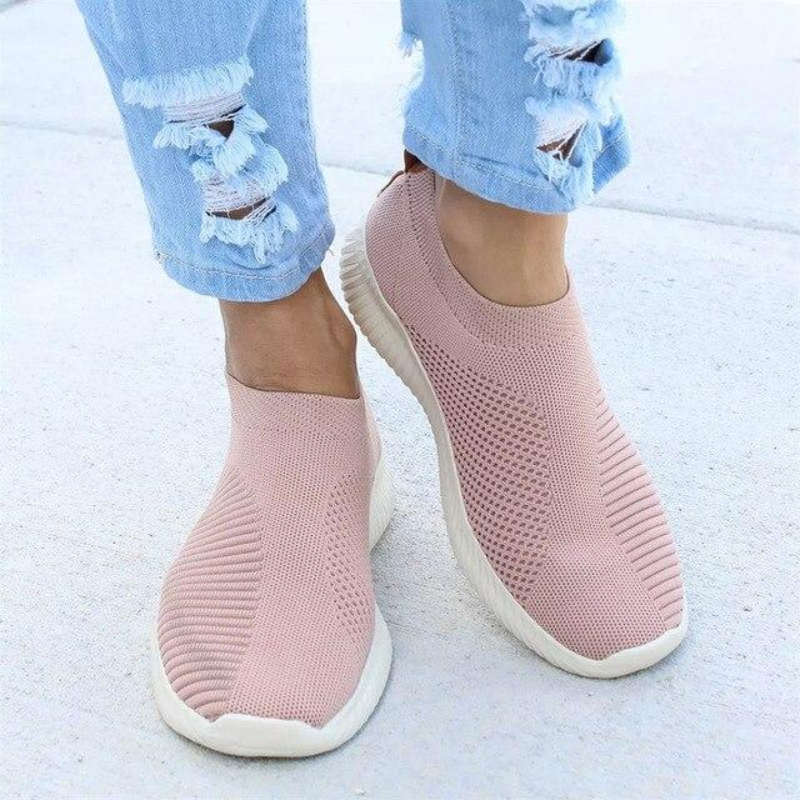 Sneakersy Damskie Wsuwane Slip On Z Cyrkoniami