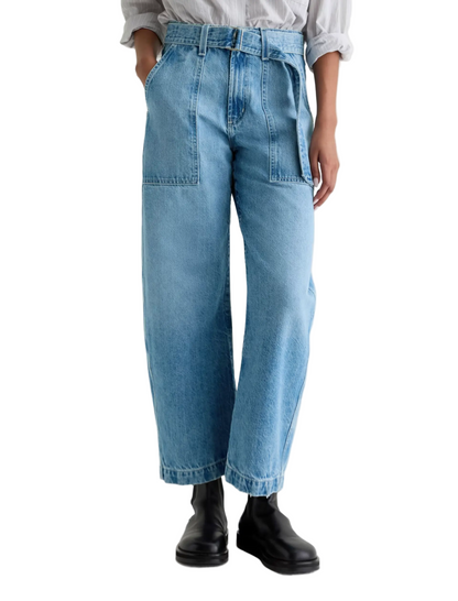 Spodnie Damskie o Szerokich Nogawkach z Paskiem