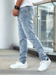 Spodnie jeansowe męskie slim straight