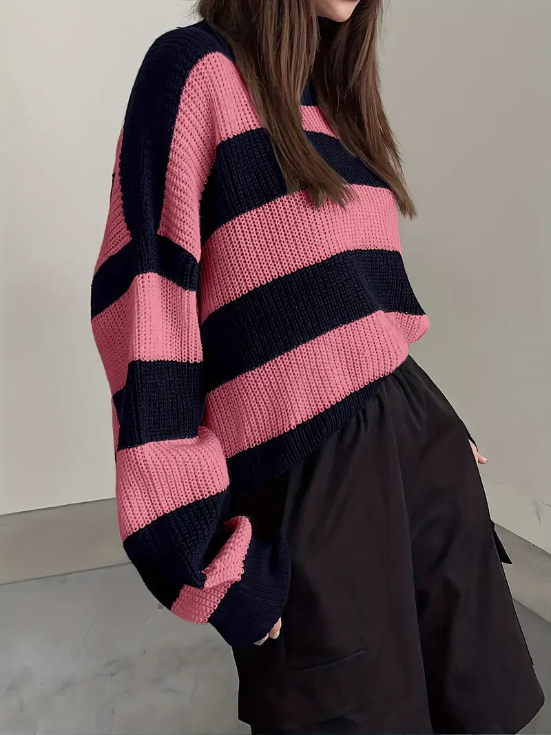 Sweter Damski W Paski