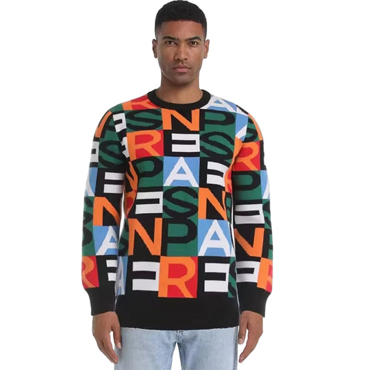 Sweter Męski z Geometrycznym Wzorem Liter
