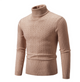Sweter Męski z Golfem Slim Fit Warkoczowy Splot