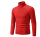 Sweter Męski z Golfem Slim Fit Warkoczowy Splot