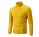 Sweter Męski z Golfem Slim Fit Warkoczowy Splot