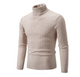 Sweter Męski z Golfem Slim Fit Warkoczowy Splot