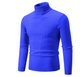 Sweter Męski z Golfem Slim Fit Warkoczowy Splot