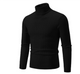 Sweter Męski z Golfem Slim Fit Warkoczowy Splot
