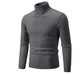 Sweter Męski z Golfem Slim Fit Warkoczowy Splot