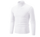 Sweter Męski z Golfem Slim Fit Warkoczowy Splot