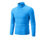 Sweter Męski z Golfem Slim Fit Warkoczowy Splot