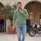 Sweter Męski ze Stójką Rozpinany Slim Fit Na Suwak