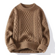 Sweter oversize'owy Wen's Cable Knit Okrągły dekolt