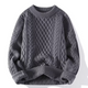 Sweter oversize'owy Wen's Cable Knit Okrągły dekolt