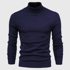 Sweter męski z golfem dopasowany