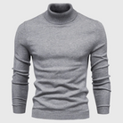 Sweter męski z golfem dopasowany